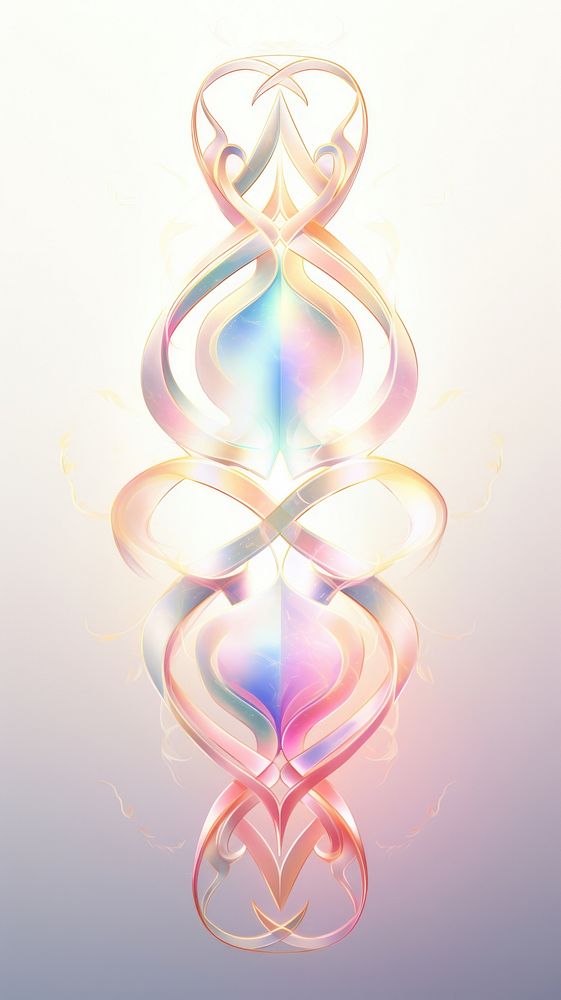 Infinity pattern art illuminated.