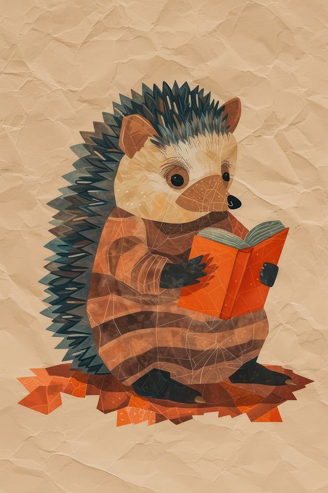 A hedgehog student art drawing animal.