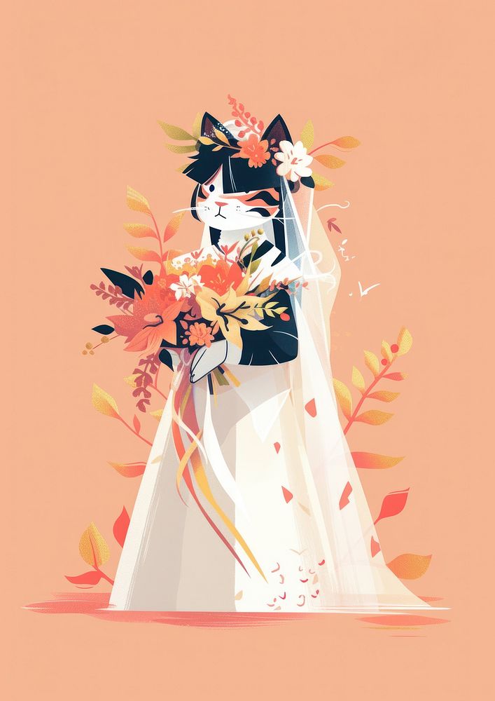 Wedding flower bride fashion.