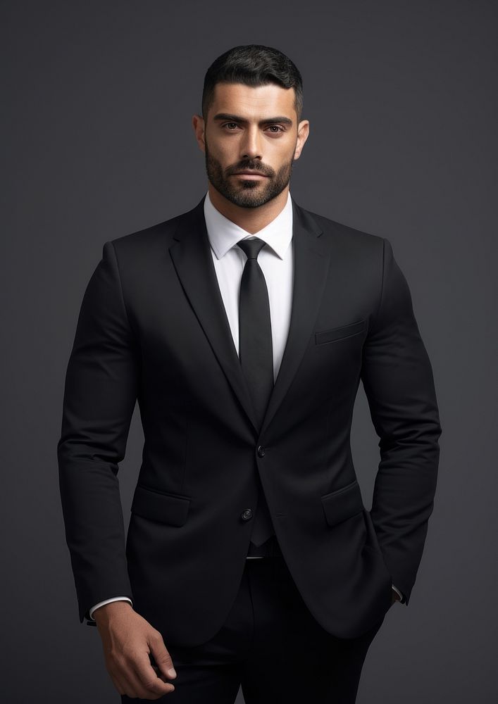 Black formal suit  fashion tuxedo blazer.
