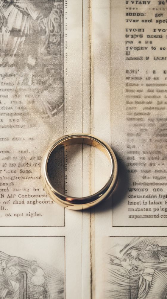 Wallpaper ephemera pale Wedding ring Antique publication jewelry wedding.