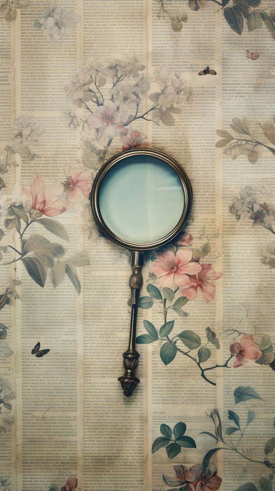 Wallpaper ephemera pale Magnifying glass magnifying backgrounds reflection.