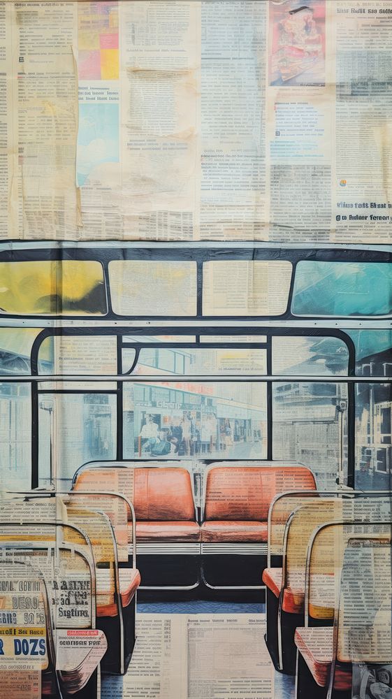 Wallpaper ephemera pale Travel bus Antique architecture vehicle transportation.