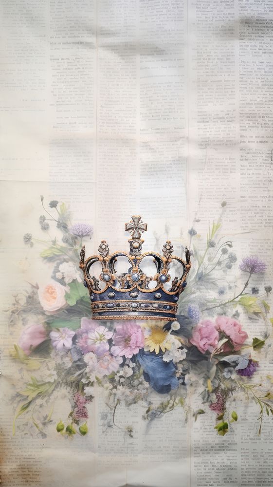 Wallpaper ephemera pale Crown crown accessories fragility.