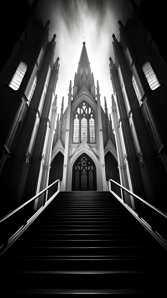 Photography of church architecture staircase building.