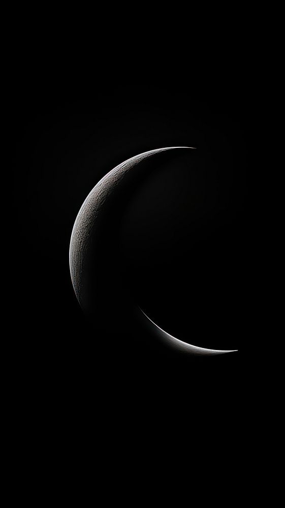 Photography of crescent moon astronomy nature night.