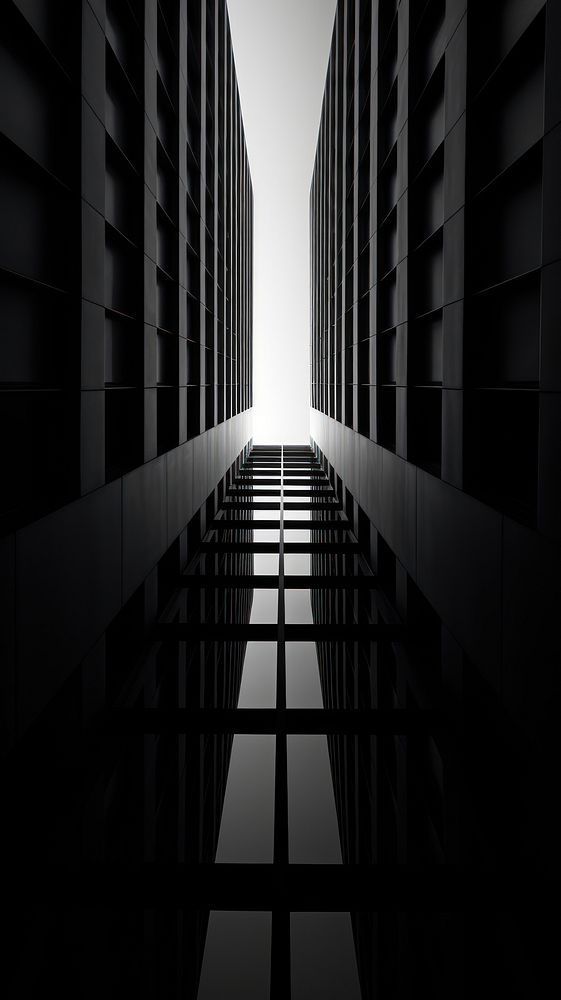 Photography of building architecture corridor black.