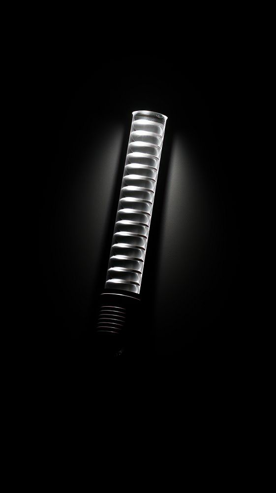 Photography of flashlight lighting black monochrome.