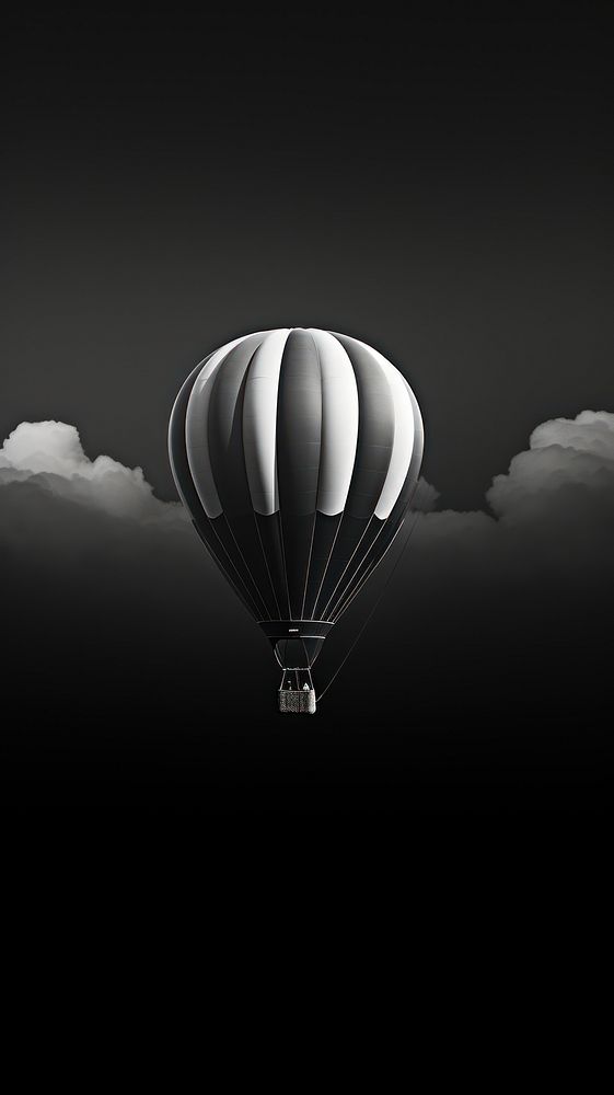 Photography of hot air balloon aircraft vehicle black.