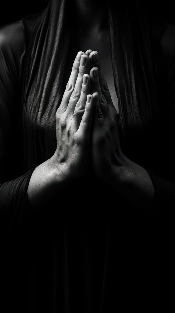 Photography of hand praying finger adult black.
