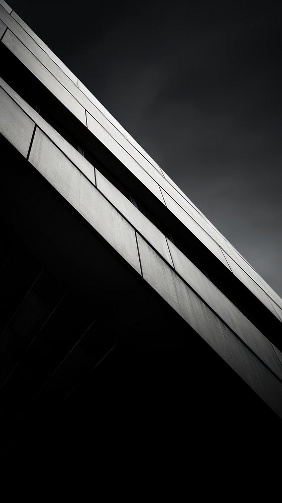 Photography of modern architecture black white reflection.