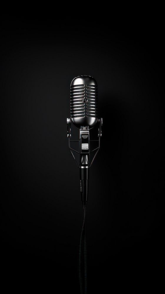 Photography of microphone black white performance.