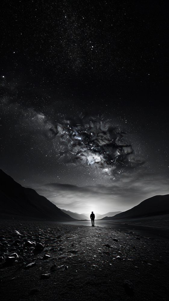 Photography of milkyway photography silhouette landscape.