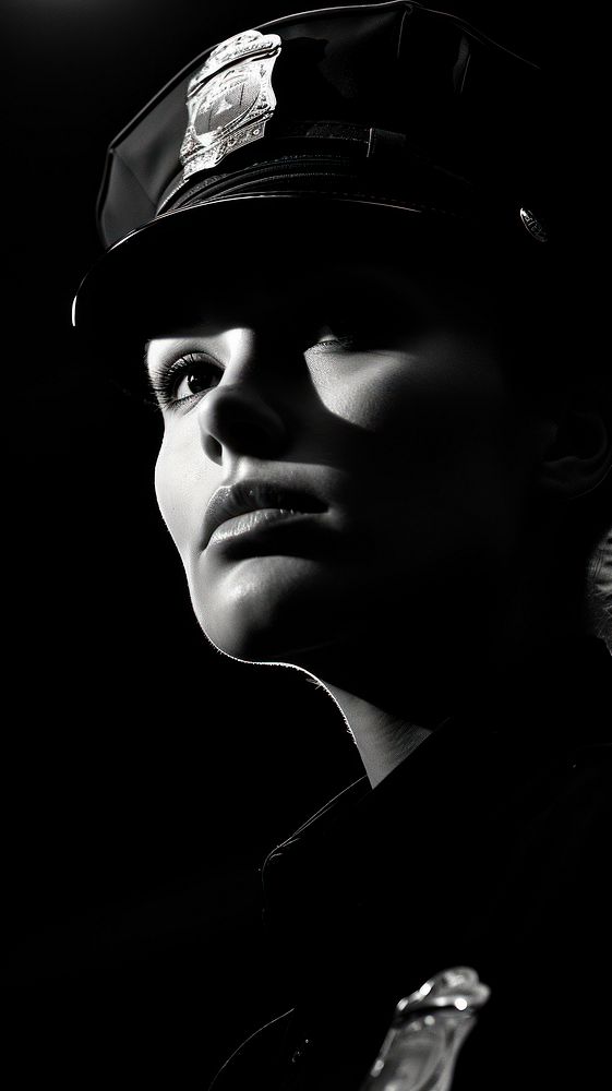 Photography of police officer photography portrait black.