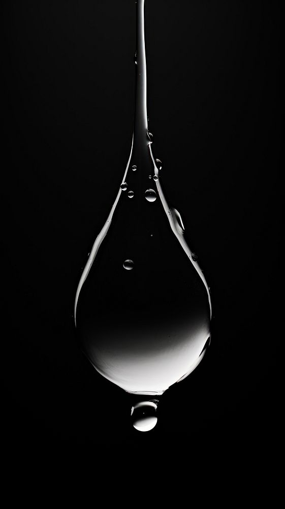 Photography of water drop black motion transparent.