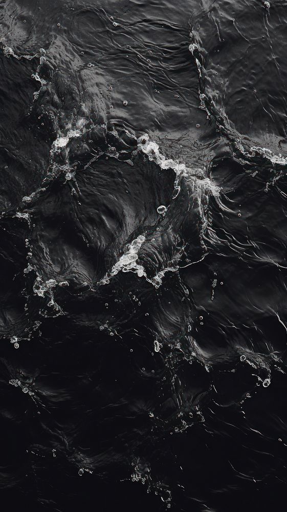 Photography of water texture black nature sea.