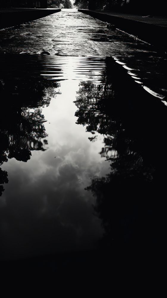 Photography of water reflection silhouette outdoors nature.