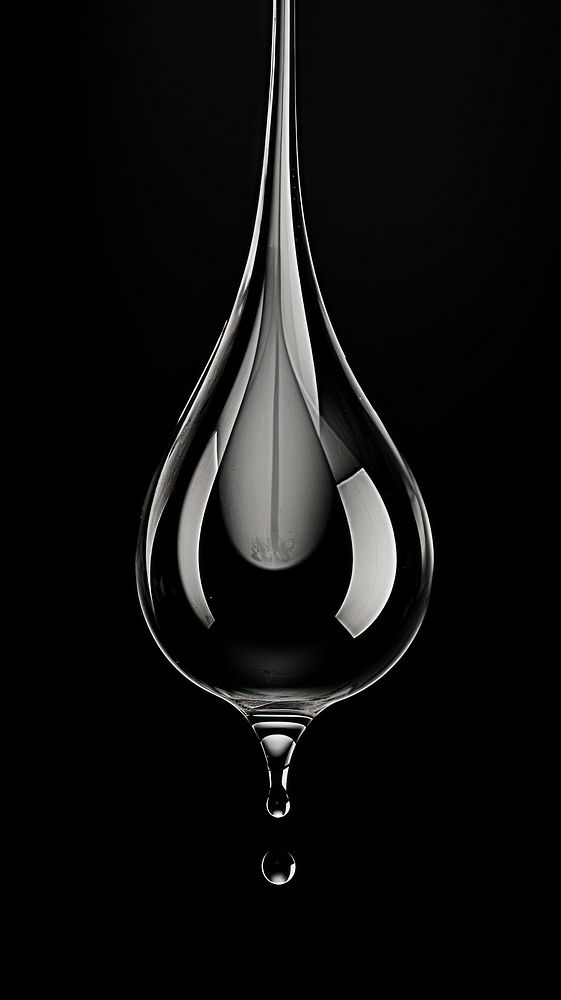 Photography of water drop black motion glass.