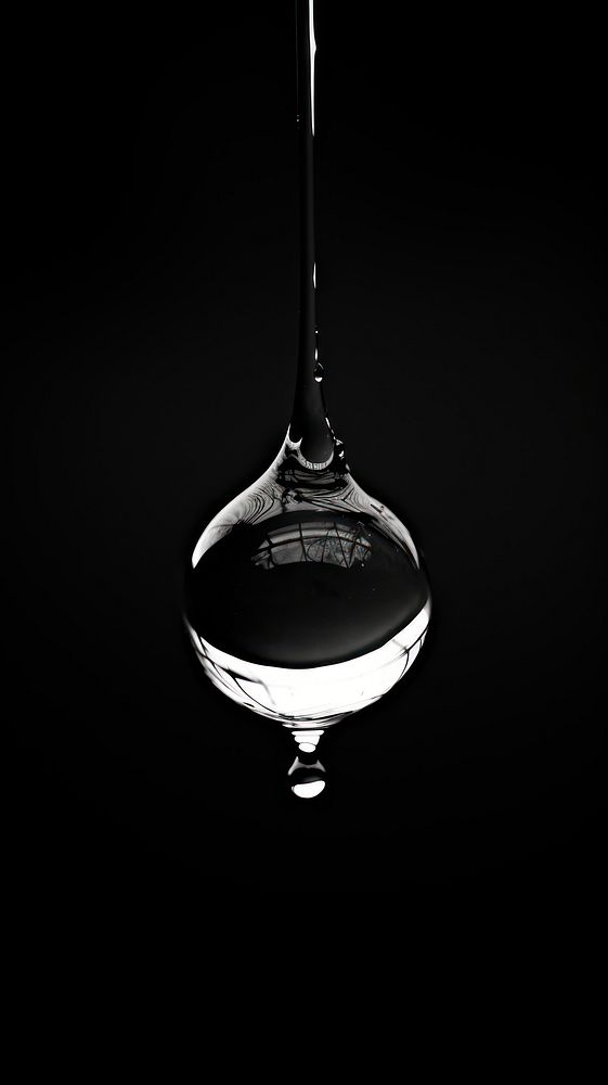 Photography of water drop black chandelier white.