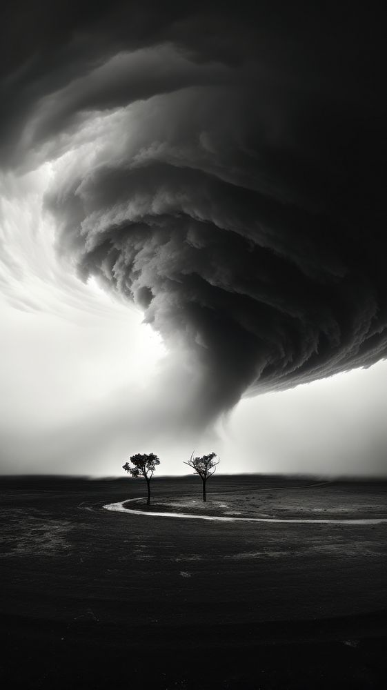 Photography of tornado outdoors nature storm.