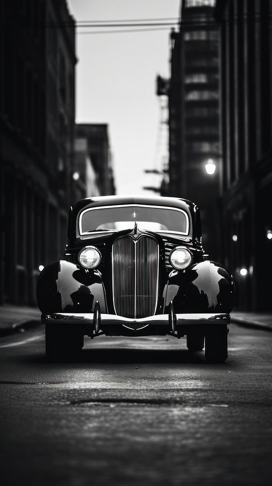 Photography of vintage car vehicle motion street.