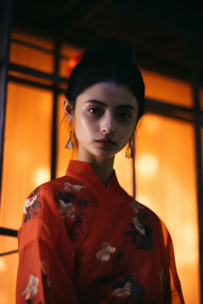 Portrait east asian women photography fashion kimono.