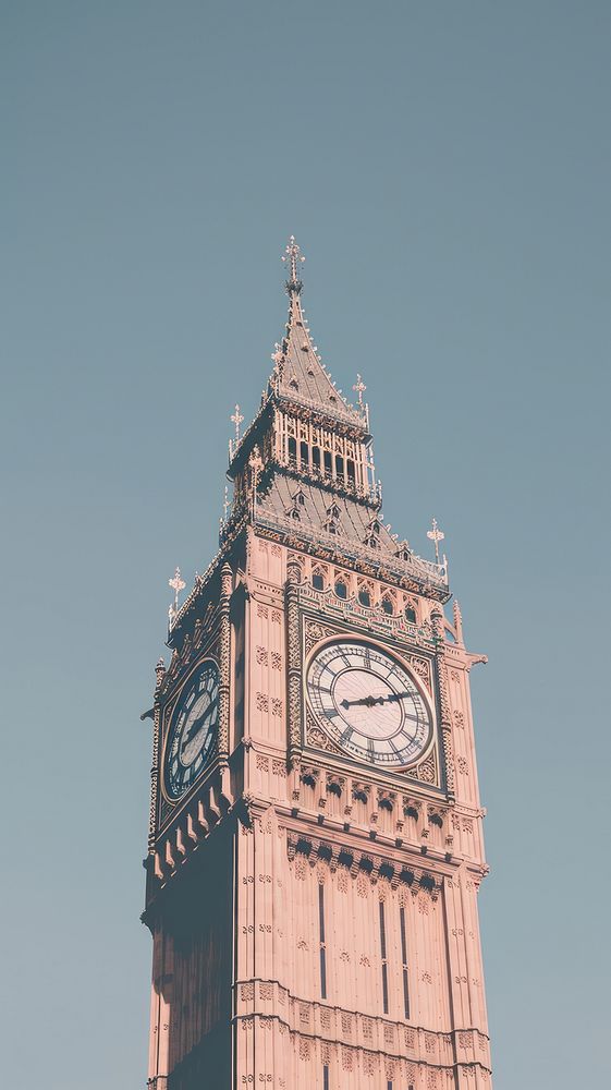 Big ben architecture building tower. AI generated Image by rawpixel.