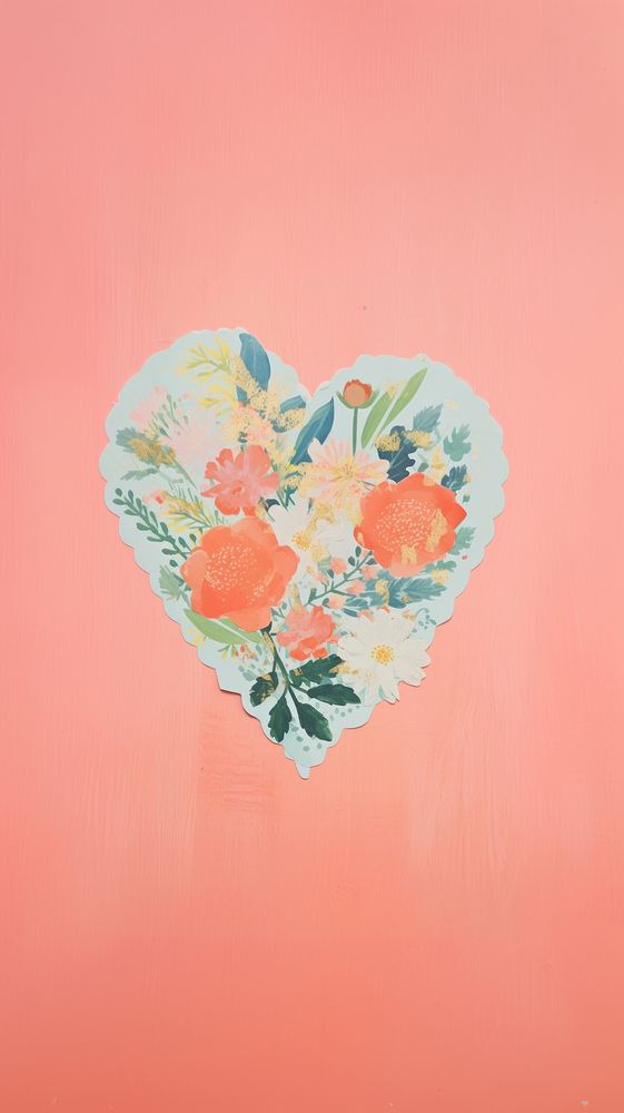 Heart creativity painting pattern. 