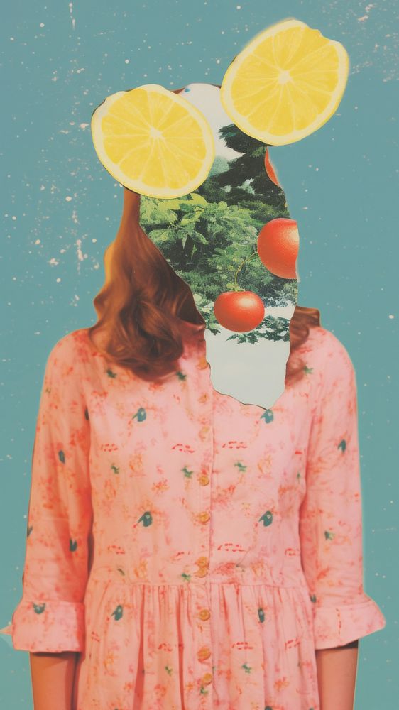 People portrait fruit lemon. AI generated Image by rawpixel.