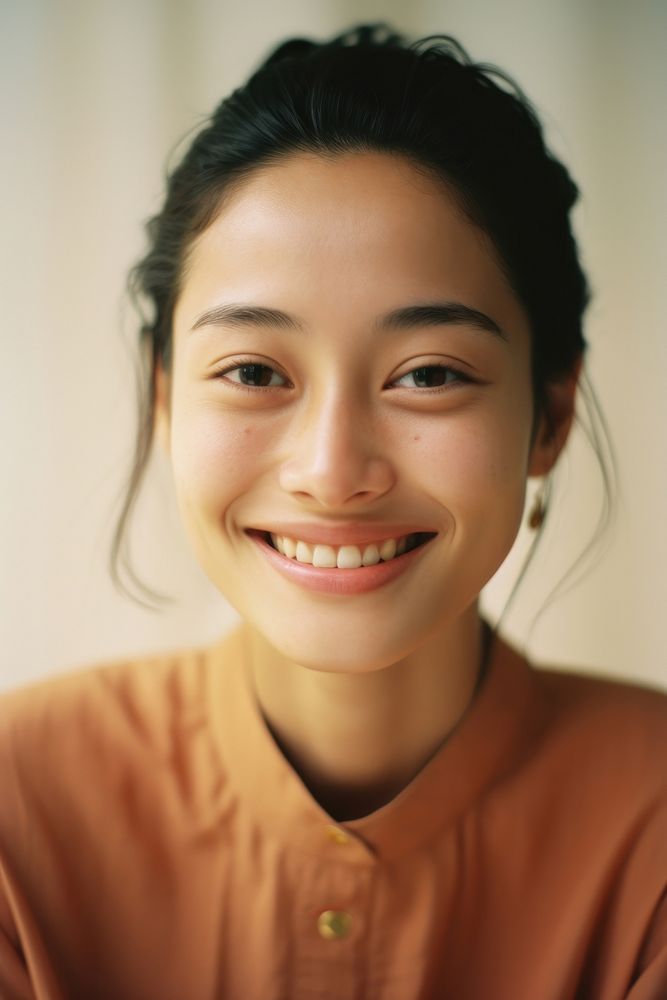 Korean woman smiling adult smile happiness.