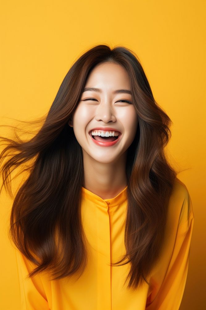 Korean woman smiling laughing adult perfection.
