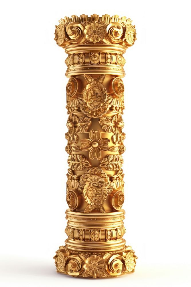 The Buddhist Ashoka Pillar architecture lighting column.