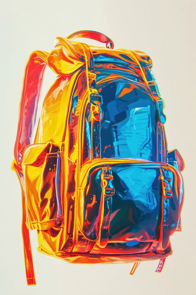 A School bag backpack art backpacking.