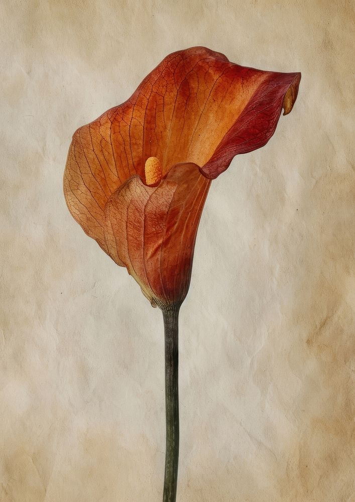Real Pressed a Calla Lily flower petal plant.