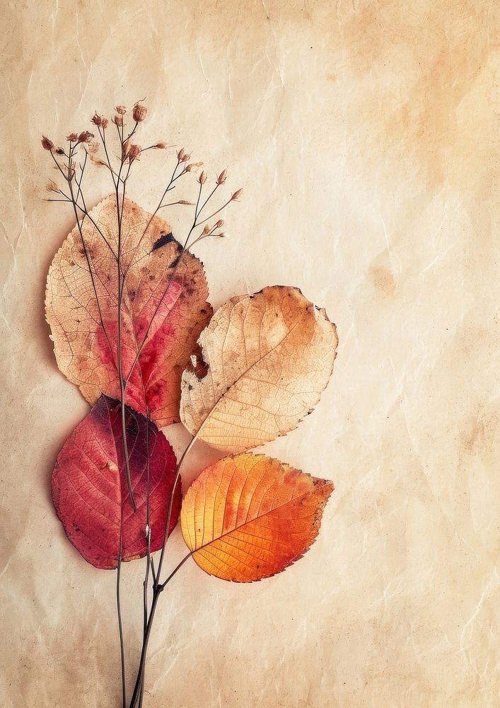 Real Pressed a Autumn leaves backgrounds textured autumn.