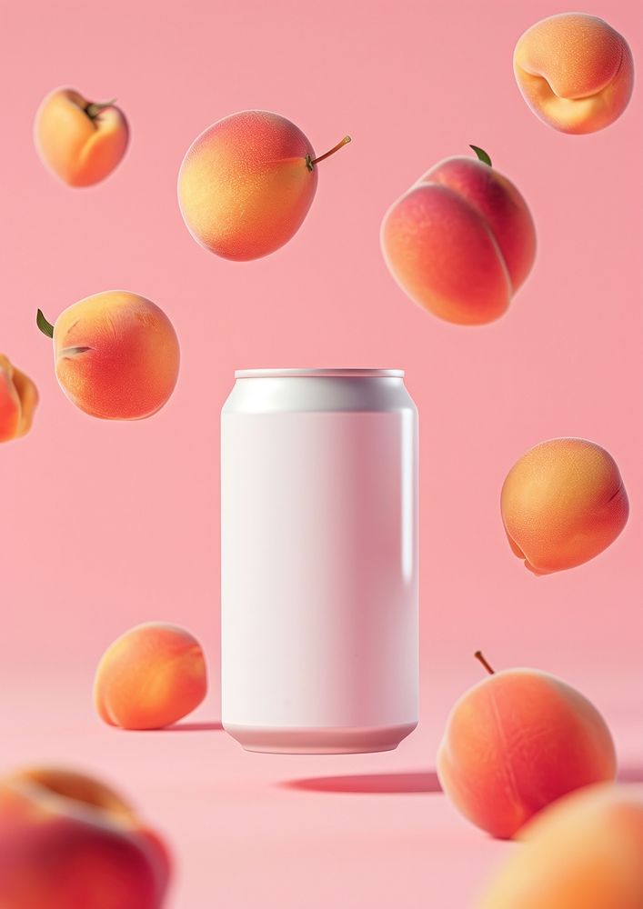 Beer can  peach fruit plant.