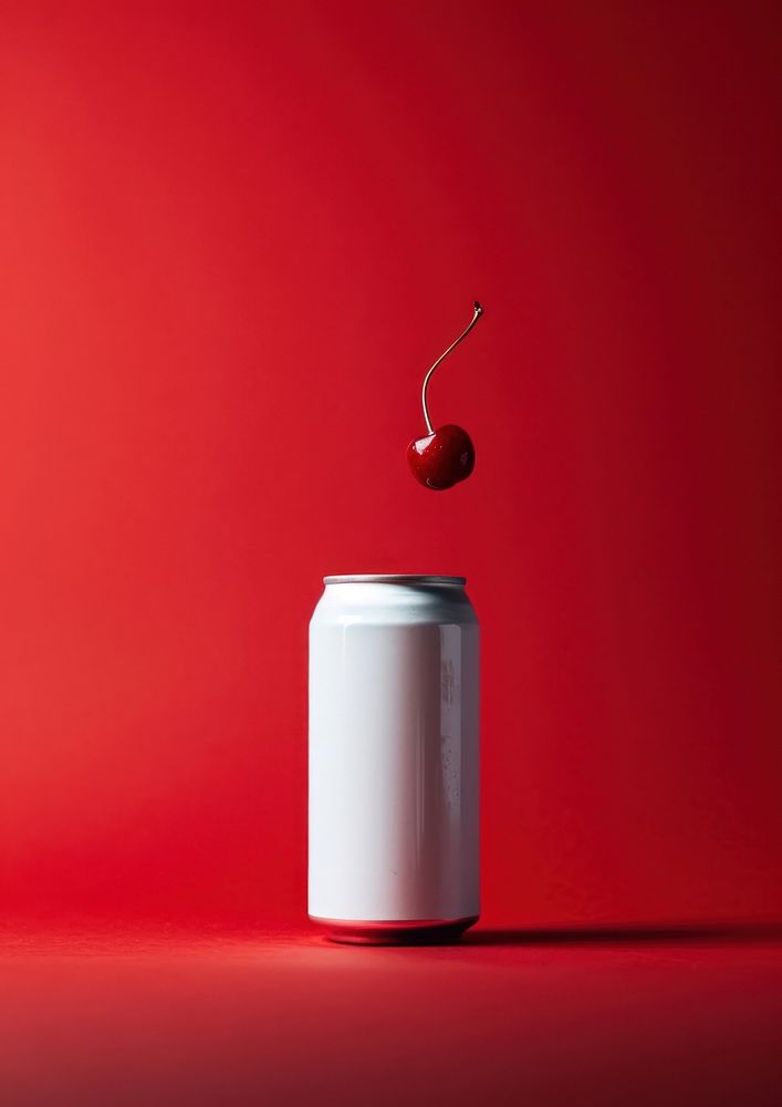 Beer can red red background | Premium Photo - rawpixel