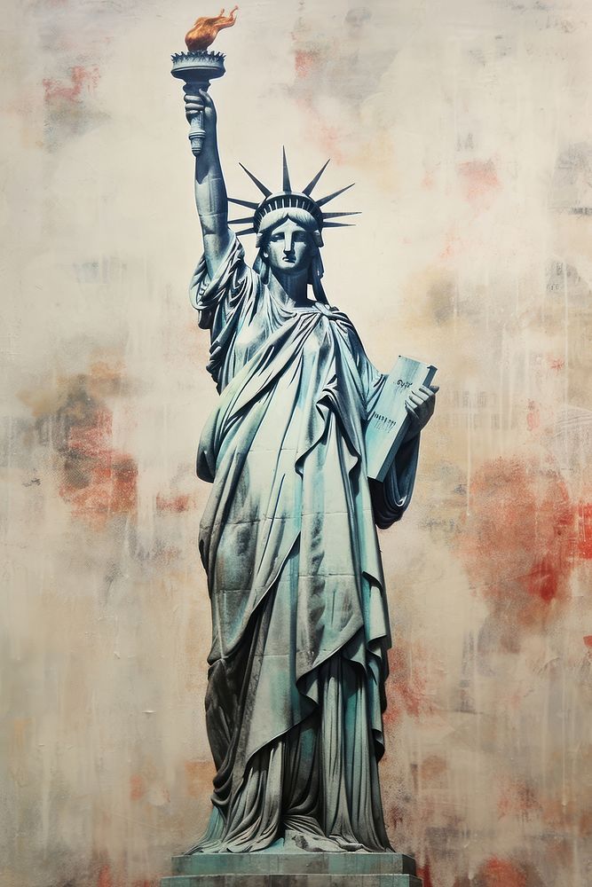 Statue of Liberty in New York statue sculpture painting.