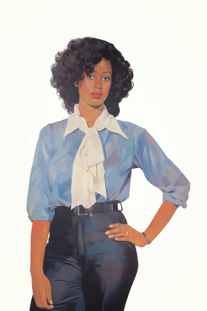 A young black woman displaying clear signs of tried through body language portrait shirt adult.