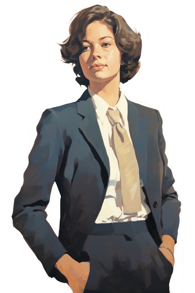 A lawyer woman in a proper suit portrait blazer adult.