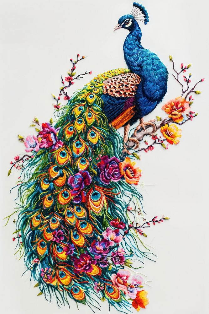 A colorful Peacock peacock pattern animal.
