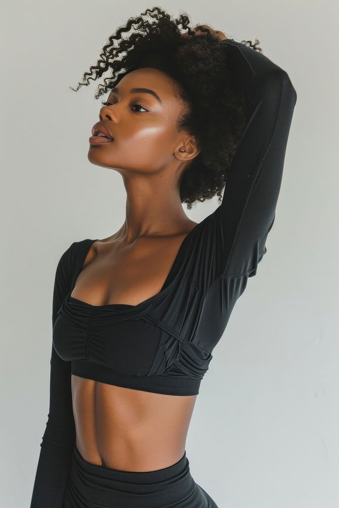 A woman model posing portrait adult black.