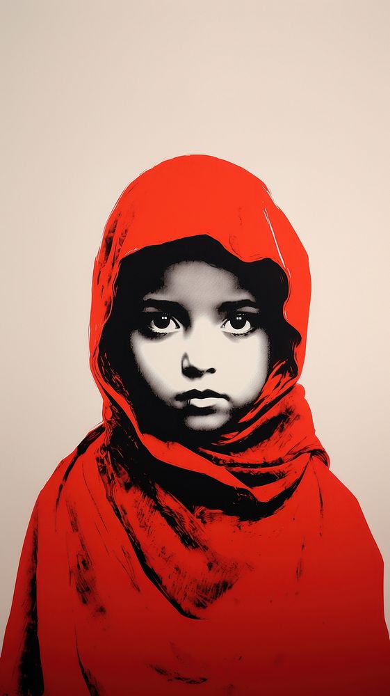 Portrait adult hood red. AI generated Image by rawpixel.