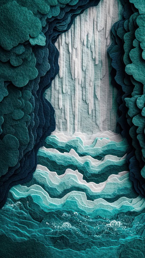 Wallpaper of felt waterfall backgrounds outdoors nature.