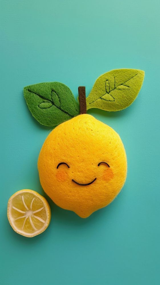 Wallpaper of felt lemon grapefruit plant food.
