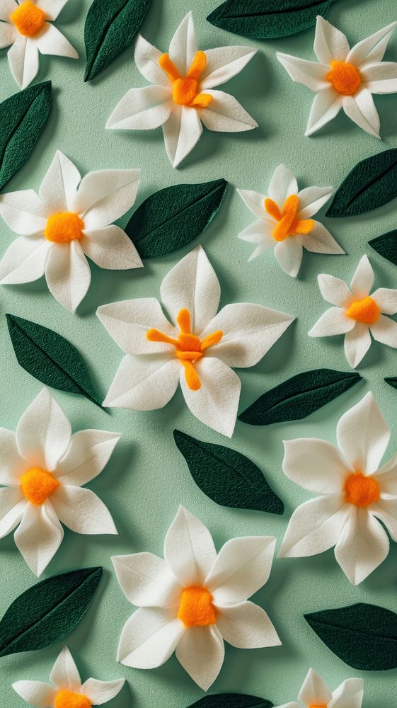 Wallpaper of felt lily pattern backgrounds flower petal.