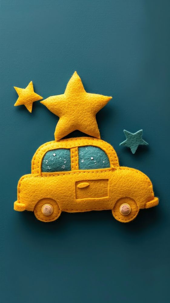 Wallpaper of felt starry car vehicle symbol taxi.