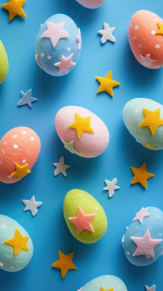 Wallpaper of felt starry egg backgrounds food confectionery.