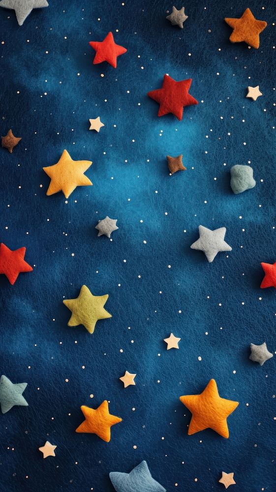 Wallpaper of felt starry sky backgrounds textile constellation.