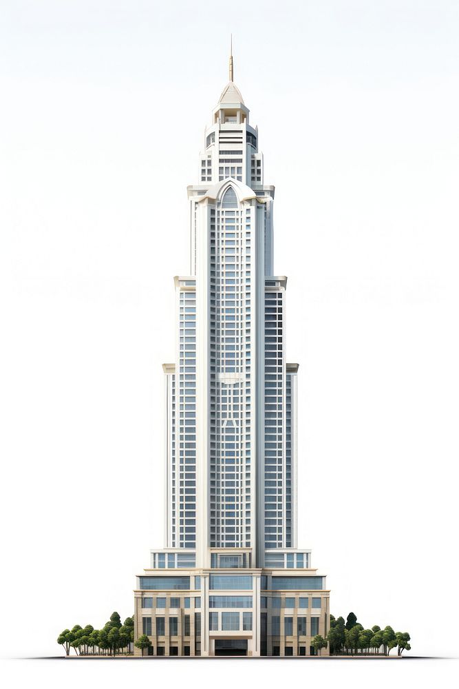 Modern tall Asian office skyscraper architecture building tower. AI generated Image by rawpixel.